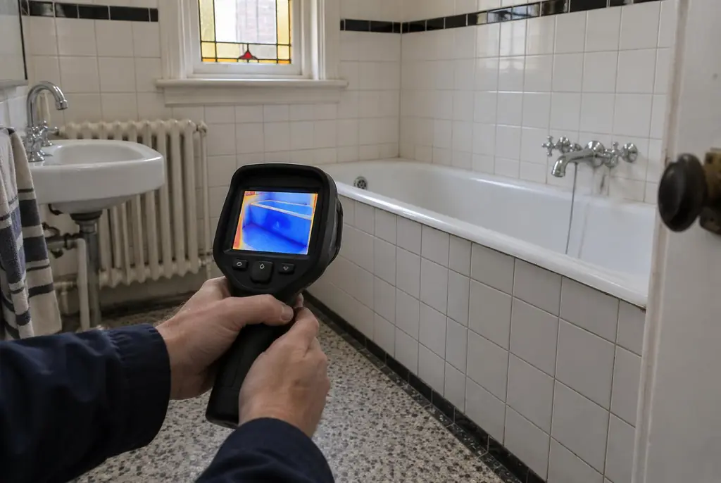 Lekdetectie Woerden – onderzoek in een badkamer van een oudere woning
